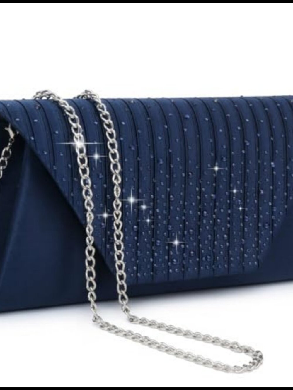 Womens Evening Clutch Purse Polyester Envelope Bag Wedding Party